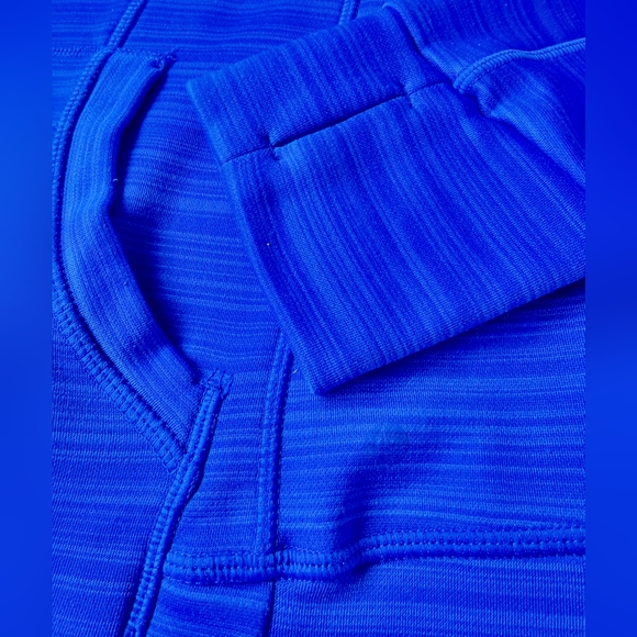 90 Degree Royal Blue Zippered Hoodie - Picture 8 of 10